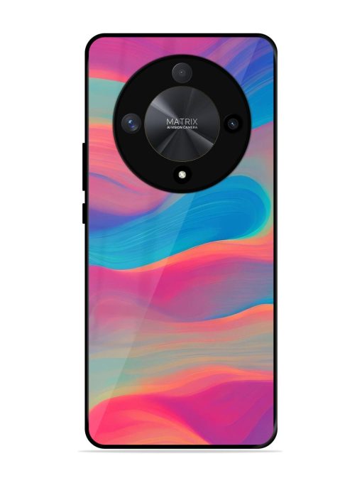 Wavy Wonder Glossy Soft Edge Case for Honor X9b (5G) Chachhi