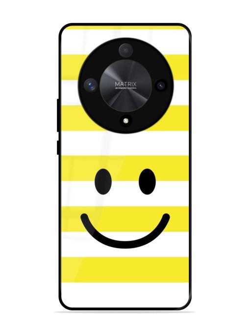 Smiling Stripes Glossy Soft Edge Case for Honor X9b (5G) Chachhi