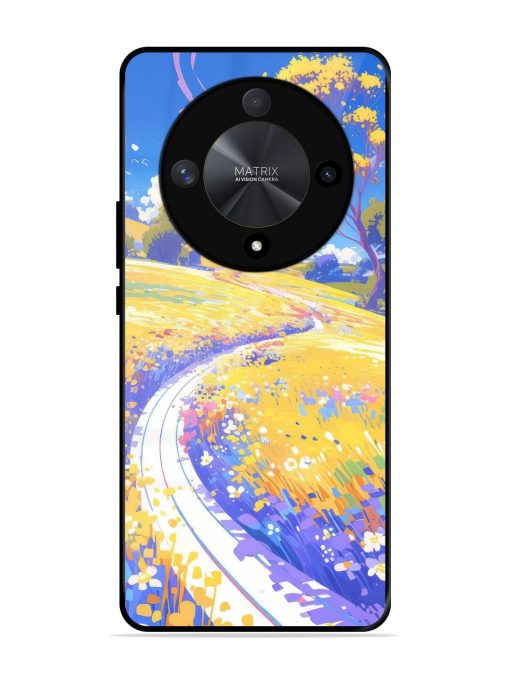 Vibrant Spring Meadow Glossy Soft Edge Case for Honor X9b (5G)