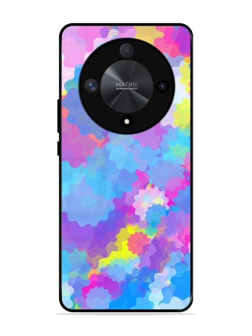 Psychedelic Cloud Burst Glossy Soft Edge Case for Honor X9b (5G) Chachhi