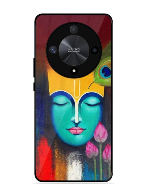 Divine Tranquility: The Face Of Krishna Glossy Soft Edge Case for Honor X9b (5G) Chachhi