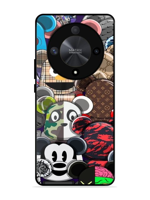 Streetwear Bearbrick Extravaganza Glossy Soft Edge Case for Honor X9b (5G) Chachhi