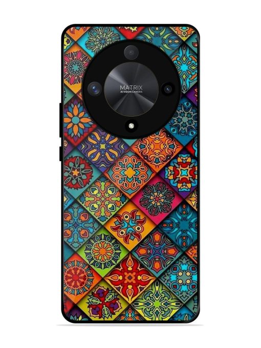 Patchwork Mandala Mosaic Glossy Soft Edge Case for Honor X9b (5G) Chachhi