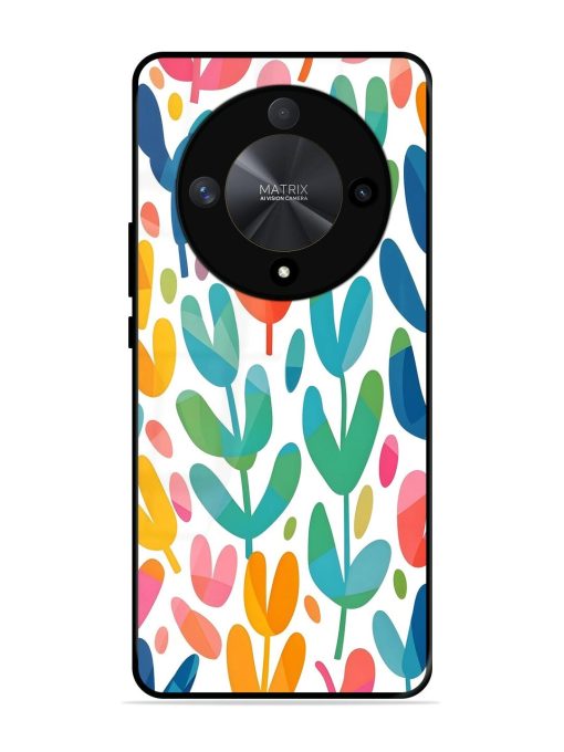 Rainbow Of Blooms Glossy Soft Edge Case for Honor X9b (5G) Chachhi