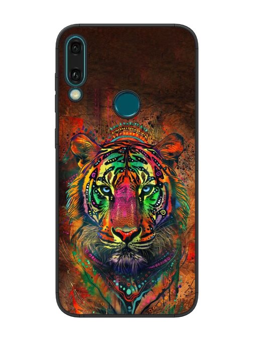 Cosmic Tiger Glossy Soft Edge Case for Honor Y9 (2019) Chachhi