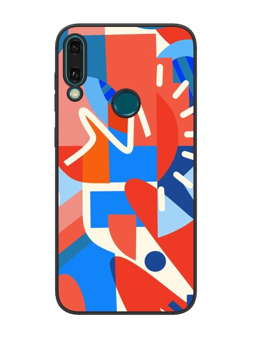 Abstract Harmony Glossy Soft Edge Case for Honor Y9 (2019) Chachhi