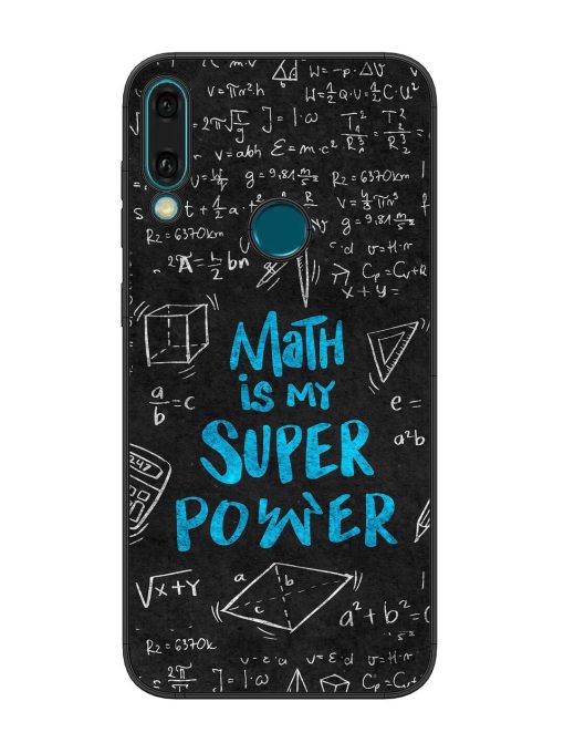 Math Magic Glossy Soft Edge Case for Honor Y9 (2019) Chachhi