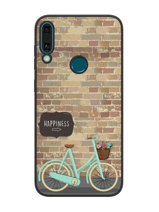 Pedaling Towards Happiness Glossy Soft Edge Case for Honor Y9 (2019) Chachhi