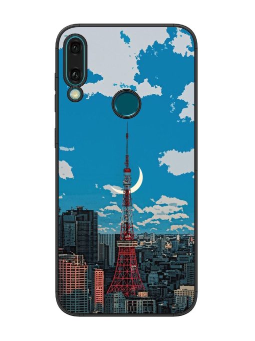 Tokyo Twilight Glossy Soft Edge Case for Honor Y9 (2019) Chachhi