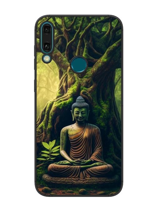 Green Buddha Art Glossy Soft Edge Case for Honor Y9 (2019) Chachhi