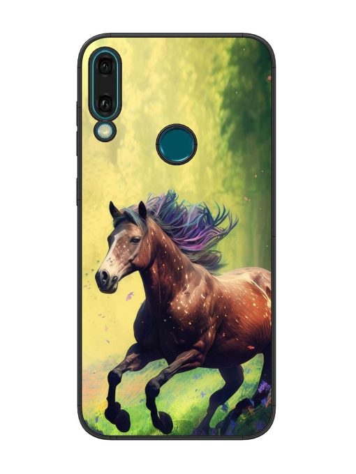 Enchanted Gallop Glossy Soft Edge Case for Honor Y9 (2019) Chachhi