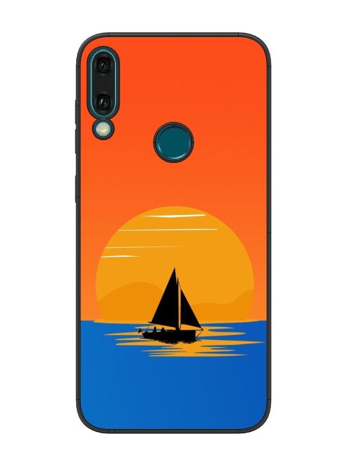 Sunset Sail Glossy Soft Edge Case for Honor Y9 (2019) Chachhi