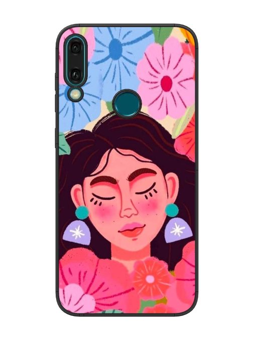 Blooming Serenity Glossy Soft Edge Case for Honor Y9 (2019) Chachhi