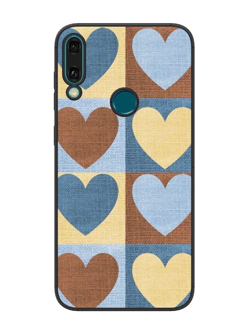 Hearts On Canvas Glossy Soft Edge Case for Honor Y9 (2019) Chachhi