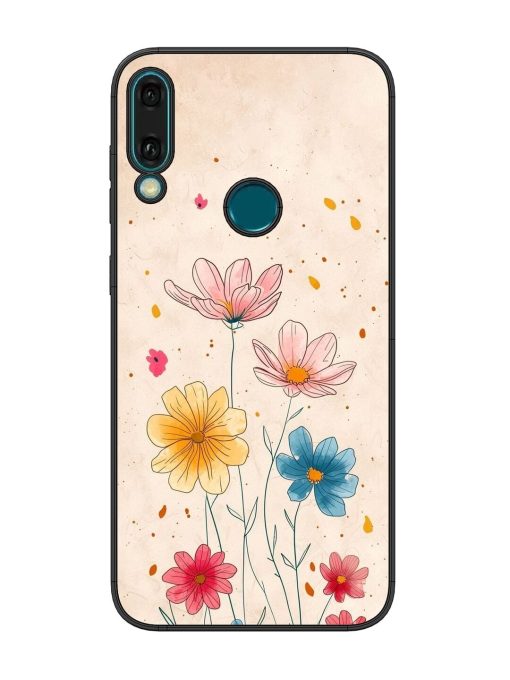 Delicate Bloom Glossy Soft Edge Case for Honor Y9 (2019) Chachhi