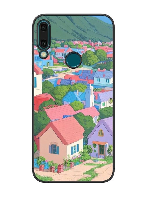 Pastel Paradise Glossy Soft Edge Case for Honor Y9 (2019) Chachhi