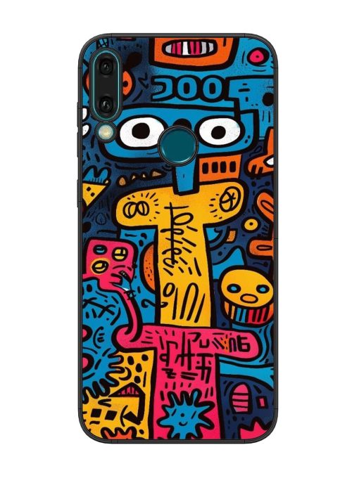 Doodletopia Glossy Soft Edge Case for Honor Y9 (2019)