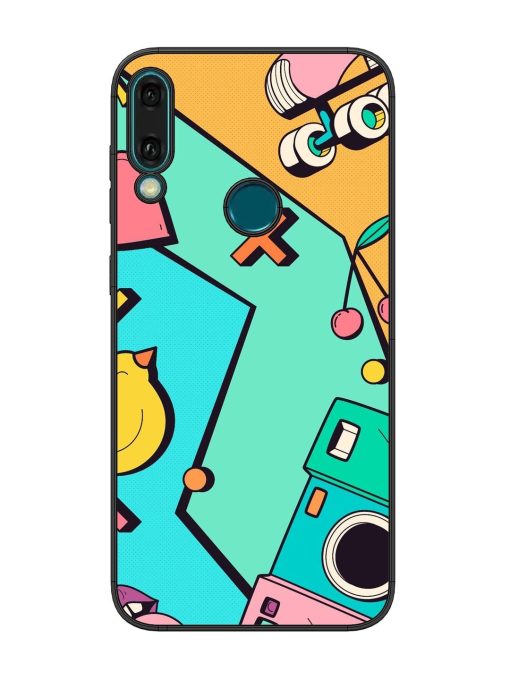 Retro Remix Glossy Soft Edge Case for Honor Y9 (2019) Chachhi