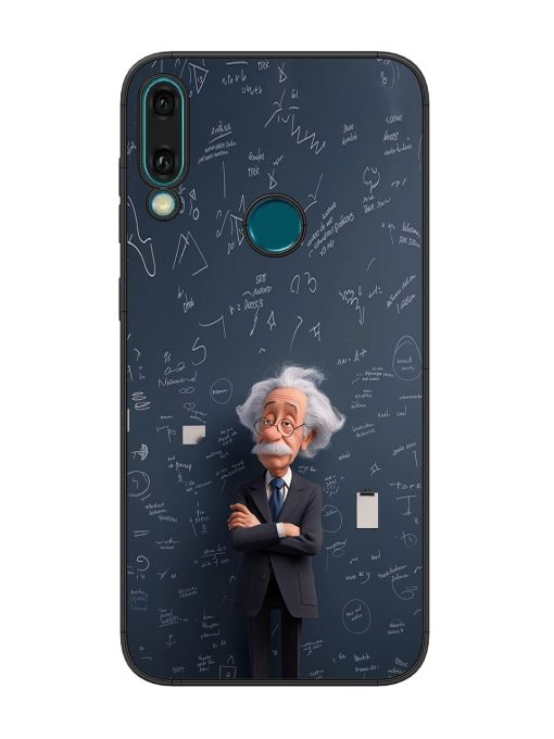 Albert Einstein Glossy Soft Edge Case for Honor Y9 (2019) Chachhi