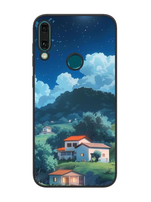 Peaceful Nightscape Glossy Soft Edge Case for Honor Y9 (2019) Chachhi