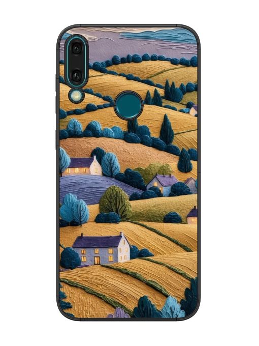 Rolling Hilltop Haven Glossy Soft Edge Case for Honor Y9 (2019) Chachhi