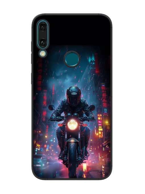 Neon Nights Glossy Soft Edge Case for Honor Y9 (2019) Chachhi