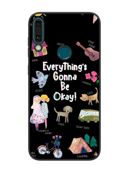 Everything'S Gonna Be Okay Glossy Soft Edge Case for Honor Y9 (2019)