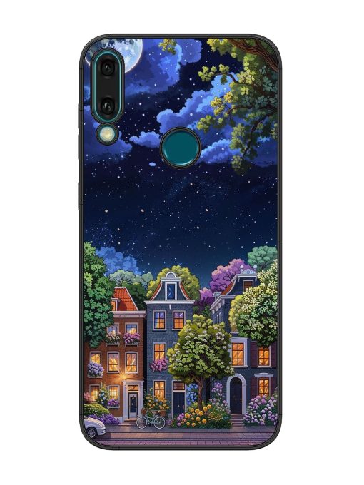 Moonlit Streets Glossy Soft Edge Case for Honor Y9 (2019) Chachhi