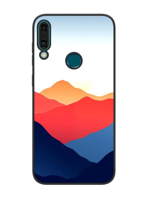 Sunset Peaks Glossy Soft Edge Case for Honor Y9 (2019) Chachhi