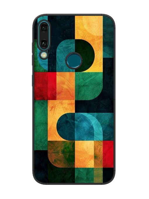 Geometric Harmony Glossy Soft Edge Case for Honor Y9 (2019) Chachhi