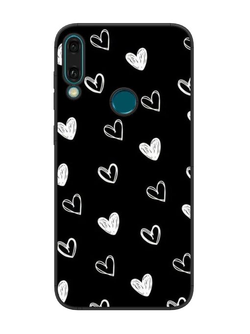 Scattered Hearts Glossy Soft Edge Case for Honor Y9 (2019) Chachhi