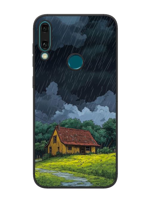 Rainy Day Retreat Glossy Soft Edge Case for Honor Y9 (2019) Chachhi