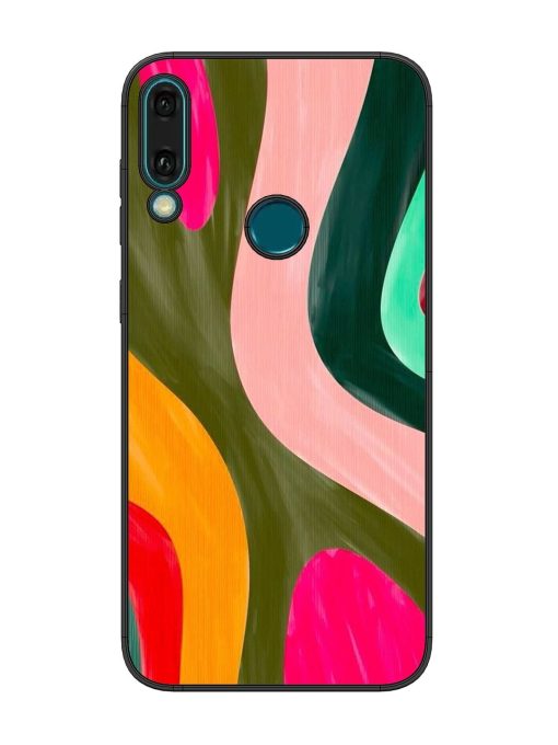 Wavy Wonder Glossy Soft Edge Case for Honor Y9 (2019) Chachhi