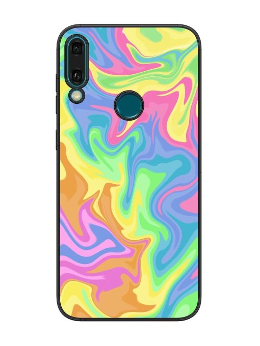 Whimsical Swirl Glossy Soft Edge Case for Honor Y9 (2019)