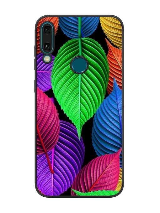 Rainbow Leaf Symphony Glossy Soft Edge Case for Honor Y9 (2019) Chachhi