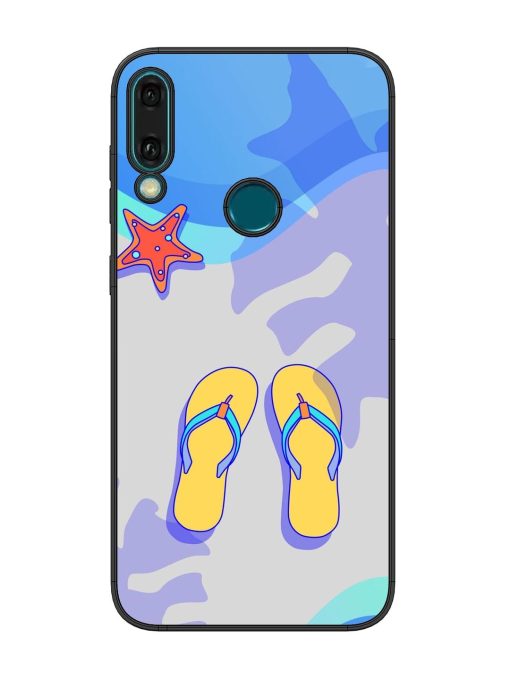 Sandy Toes And Salty Seas Glossy Soft Edge Case for Honor Y9 (2019) Chachhi