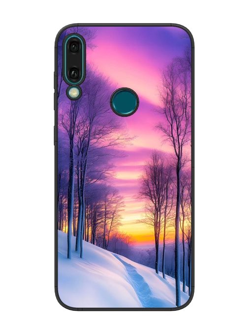 Winter'S Purple Haze Glossy Soft Edge Case for Honor Y9 (2019) Chachhi