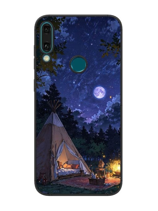 Moonlight Camping Glossy Soft Edge Case for Honor Y9 (2019) Chachhi