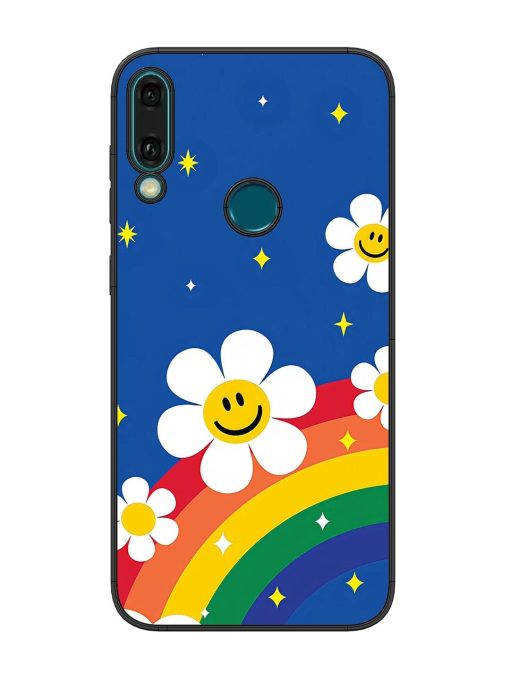 Happy Daisies And Rainbow Sky Glossy Soft Edge Case for Honor Y9 (2019) Chachhi