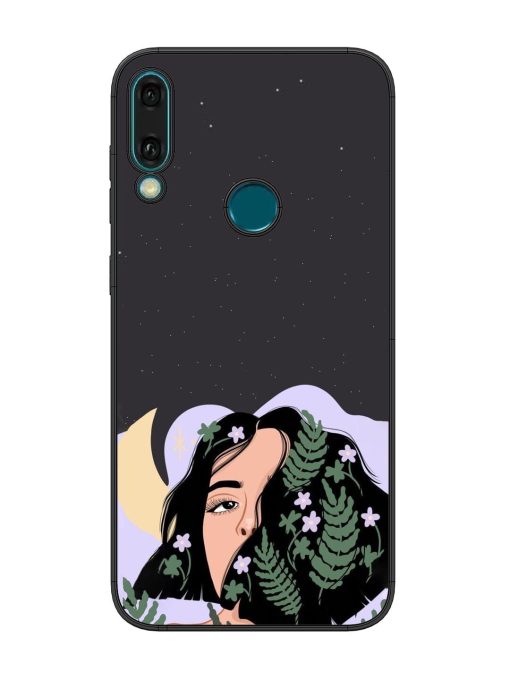 Lunar Lullaby Glossy Soft Edge Case for Honor Y9 (2019) Chachhi