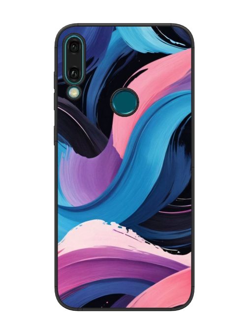 Whimsical Waves Glossy Soft Edge Case for Honor Y9 (2019) Chachhi