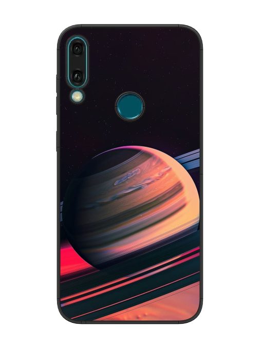 Neon Saturn Glossy Soft Edge Case for Honor Y9 (2019) Chachhi