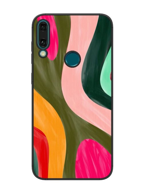 Wavy Wonderland Glossy Soft Edge Case for Honor Y9 (2019) Chachhi