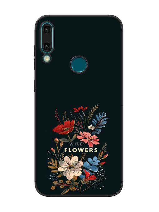 Dark Floral Glossy Soft Edge Case for Honor Y9 (2019) Chachhi