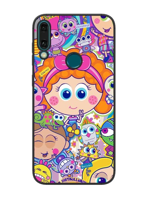 Distroller Friends Glossy Soft Edge Case for Honor Y9 (2019) Chachhi