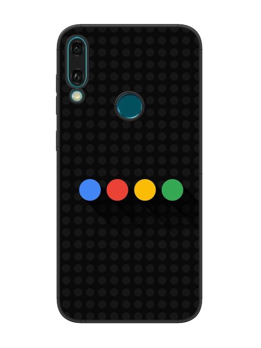 Google Dots Glossy Soft Edge Case for Honor Y9 (2019) Chachhi