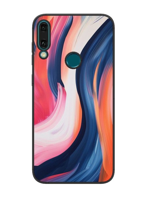 Whirling Hues Glossy Soft Edge Case for Honor Y9 (2019) Chachhi