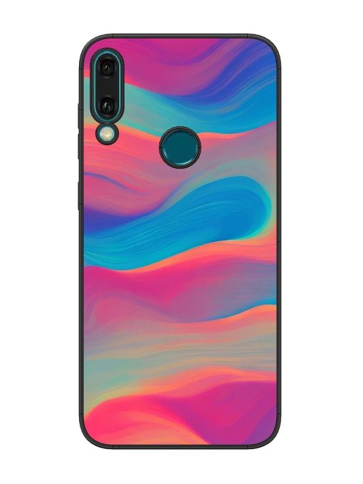 Wavy Wonder Glossy Soft Edge Case for Honor Y9 (2019) Chachhi