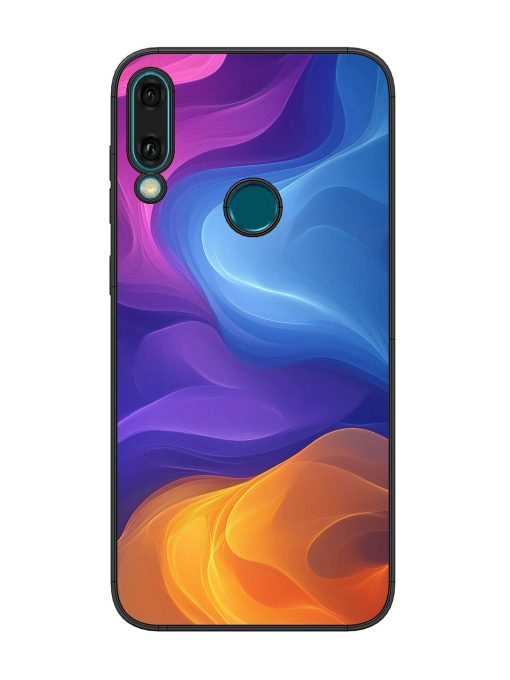 Cosmic Currents Glossy Soft Edge Case for Honor Y9 (2019) Chachhi