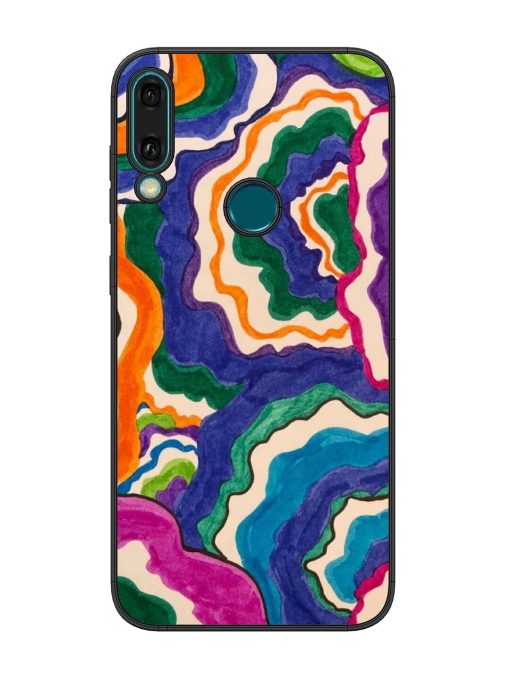 Wavy Wonder Glossy Soft Edge Case for Honor Y9 (2019) Chachhi